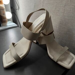 Aldo Women's Cream Strappy Heels